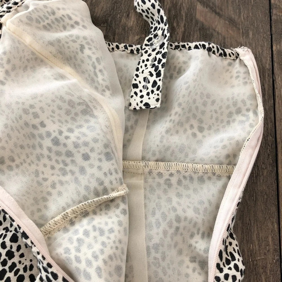 American Eagle Cheetah Tank Linen Blend Mini Dress - Picture 5 of 9